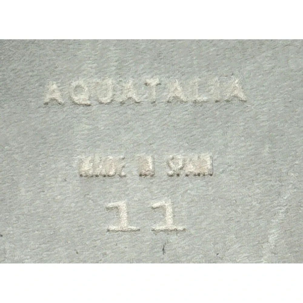 Aquatalia Saila Nappa‎ Leather Platform Espadrille Sandals Made In Spain